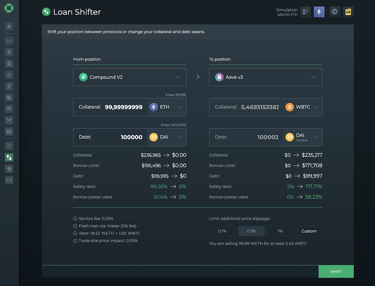 Mode Network DeFi staking interface