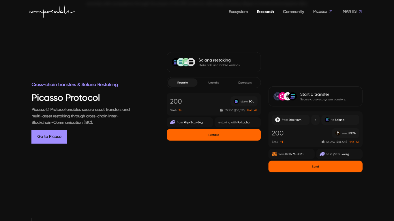 Mantis DeFi protocol Solana UI