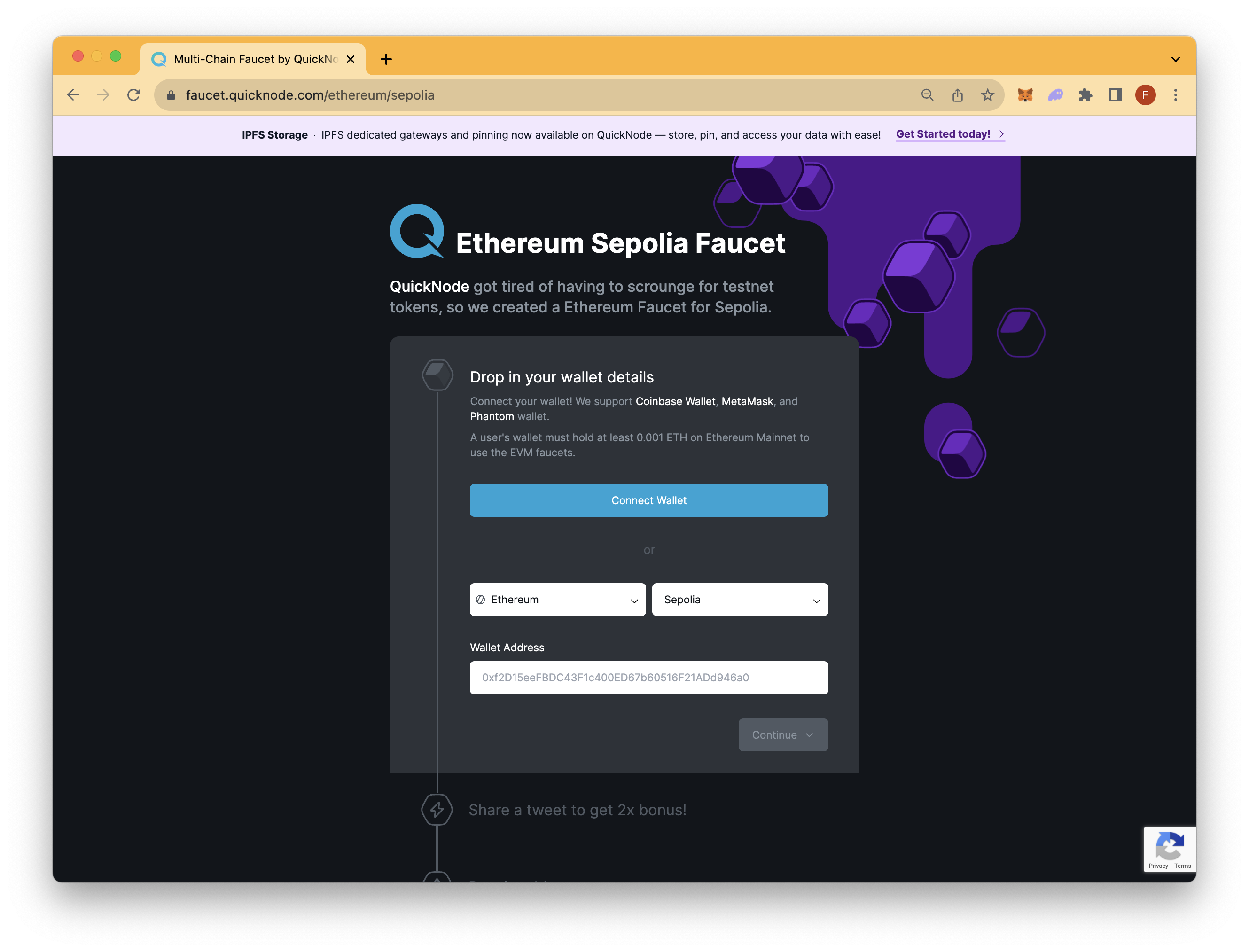 DeFi auction interface on blockchain